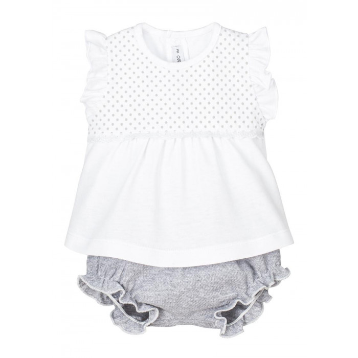 CAMISETA S/M BLA GRIS VOLANTE+ RANITA