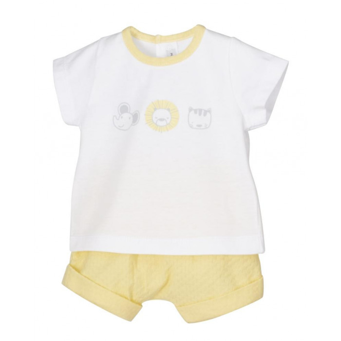 CAMISETA M/C BLA LEON AMARILLO+RANITA