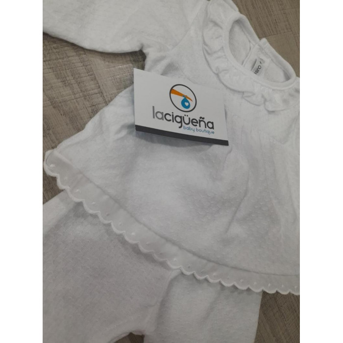 CONJ.2P ALGODON M/L TUBAN BLANCO