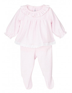 CONJ.2P ALGODON M/L TUBAN ROSA