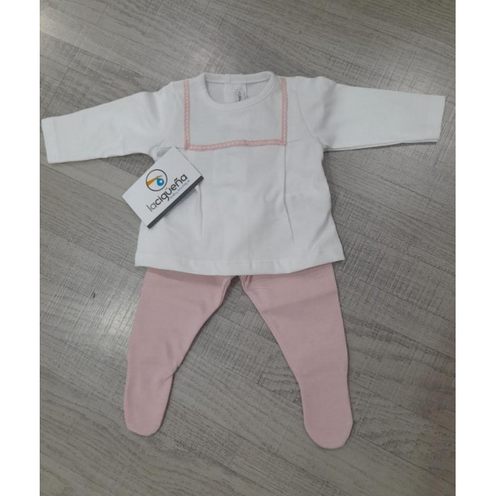 CONJ.2P ALGODON M/L YABET ROSA EMP