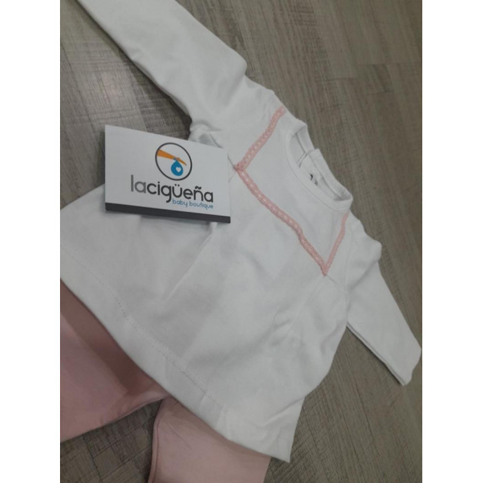 CONJ.2P ALGODON M/L YABET ROSA EMP