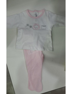 CONJ.2P ALGODON M/L CALDE ROSA