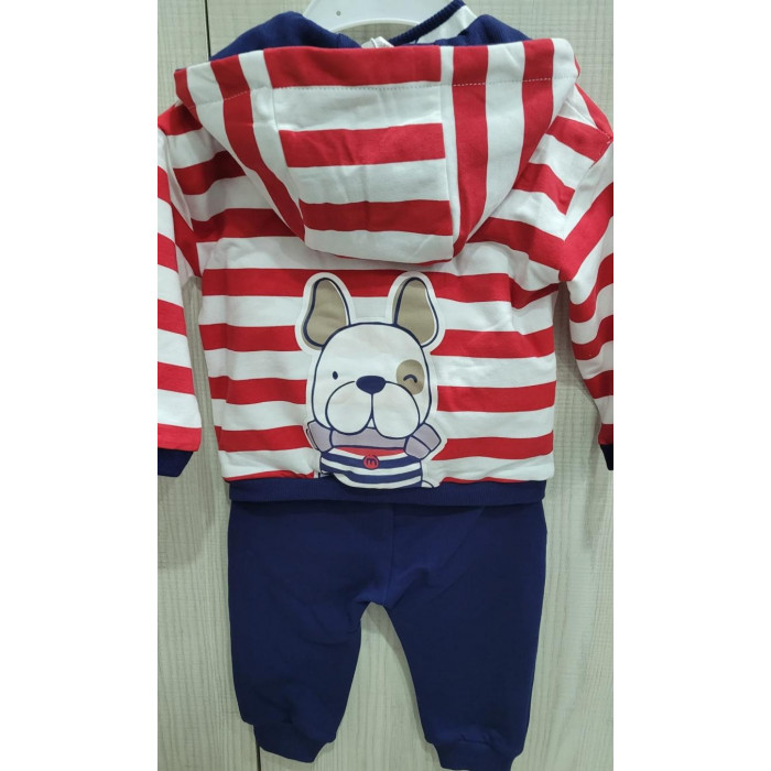 CHANDAL 3P RAYAS ROJO MAYORAL