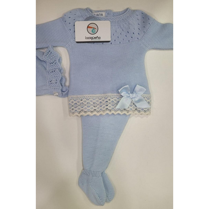 CONJ.3P HILO M/L CELESTE BOLILLO BEIG