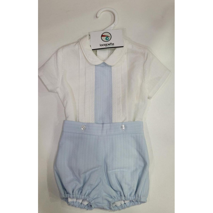 CAMISA M/C+RANITA BASTISTA ARRUGADA...