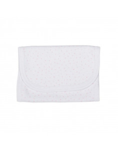 SECABABITAS BLANCO TOPOS ROSA