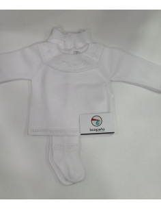 CONJ.2P HILO M/L BLANCO LISO