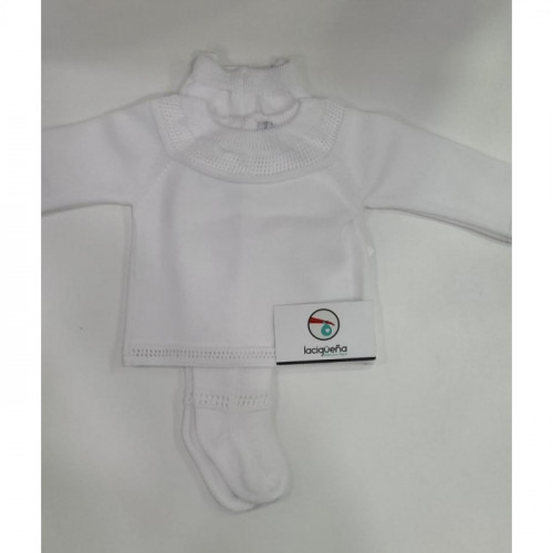 CONJ.2P HILO M/L BLANCO LISO