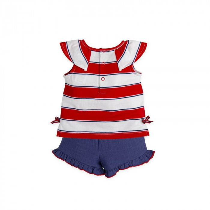 CAMISETA S/M RAYAS ROJO+RANITA...