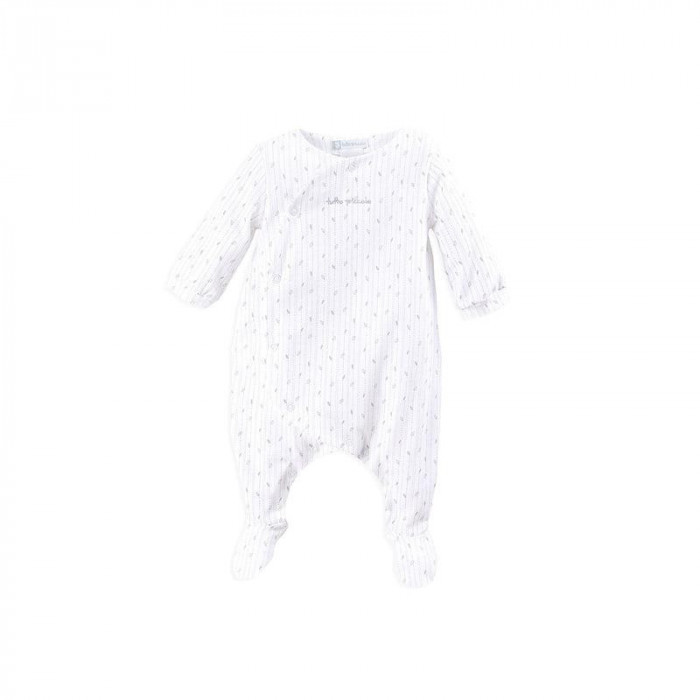 PELELE ALGODON M/L ABIERTO BLA HOJAS...