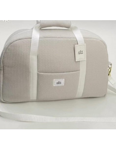 BOLSO MATERNAL GOFRADO GRIS...