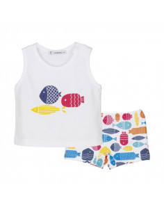 CAMISETA S/M PECES+BAÑADOR...