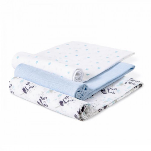 PACK 3 GASAS PANDA CELESTE