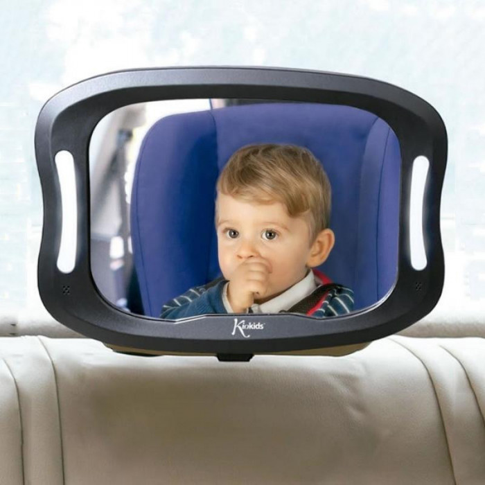 ESPEJO RETROVISOR CON LUZ KIO KIDS