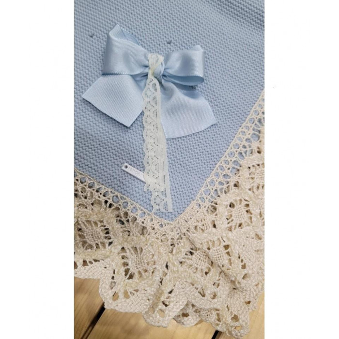 CHAL LANA CELESTE PUNTILLA BOLILLO BEIG