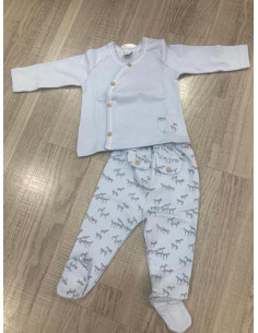 CONJ.2P ALGODON M/L CEBRAS...