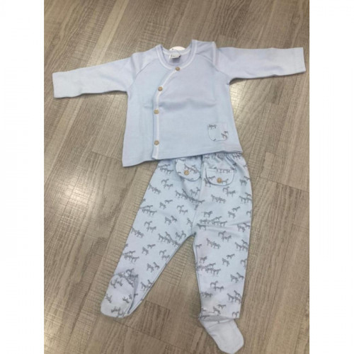 CONJ.2P ALGODON M/L CEBRAS...