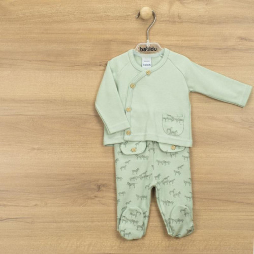 CONJ.2P ALGODON M/L CEBRAS...