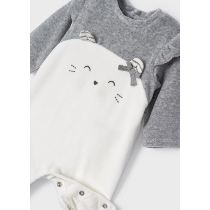 PELELE TUNDOSADO BLANCO OSITA GRIS