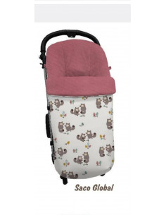 SACO SILLA PIEL CASTORES ROSA