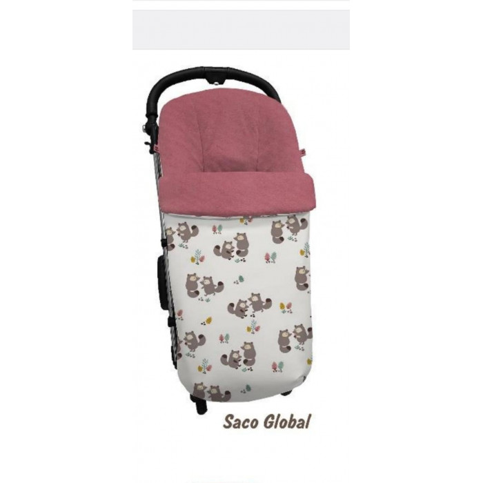 SACO SILLA PIEL CASTORES ROSA