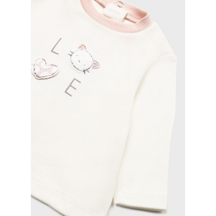 CHANDAL 3P ALGODON CORAZONES ROSA BLANCO