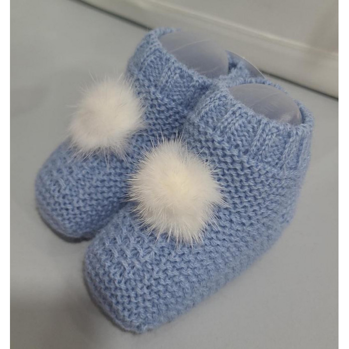 BOTITAS LANA CTE EMP POM POM BEIG