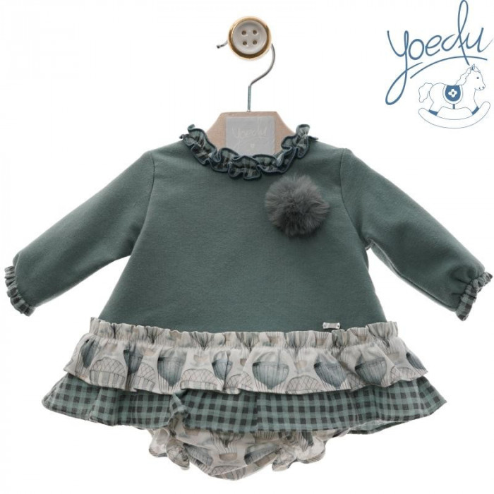 SUDADERA VERDE VOLANTE GLOBOS...