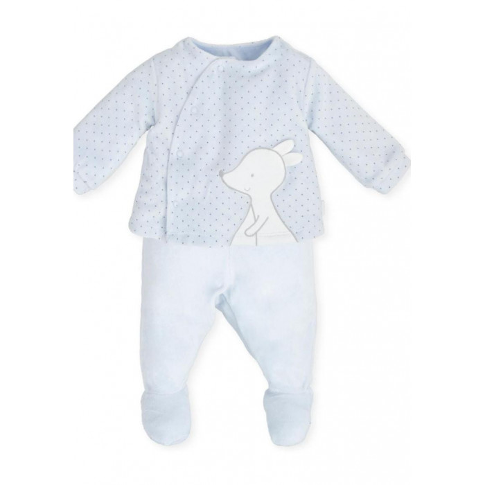 CONJ.2P TUNDO CTE LUNAR CONEJO GRIS