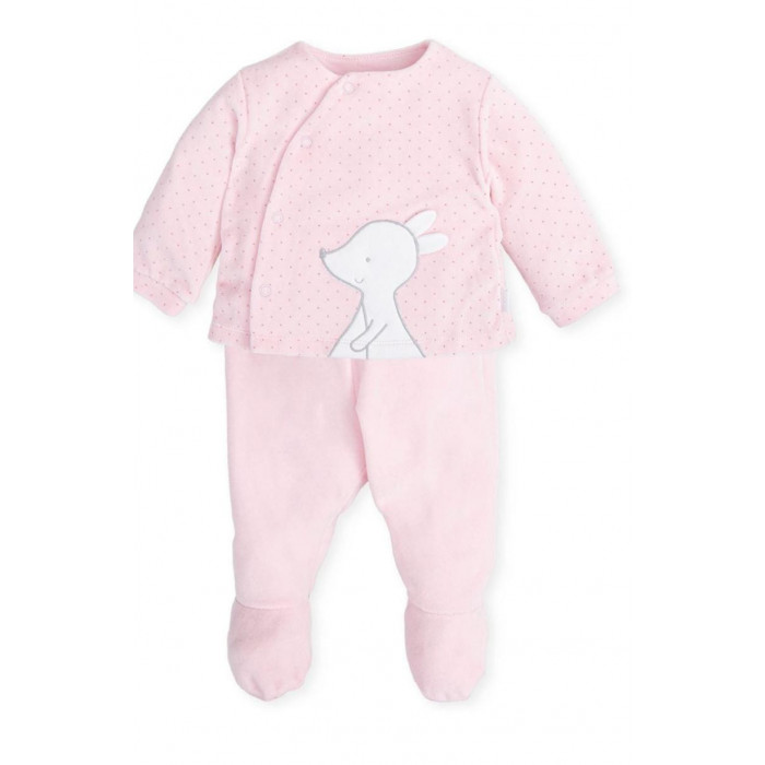 CONJ.2P TUNDO ROSA LUNAR CONEJO GRIS