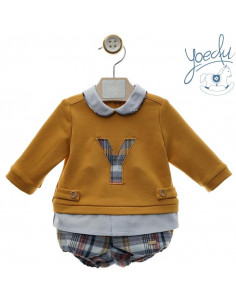 SUDADERA MOSTAZA+RANITA...