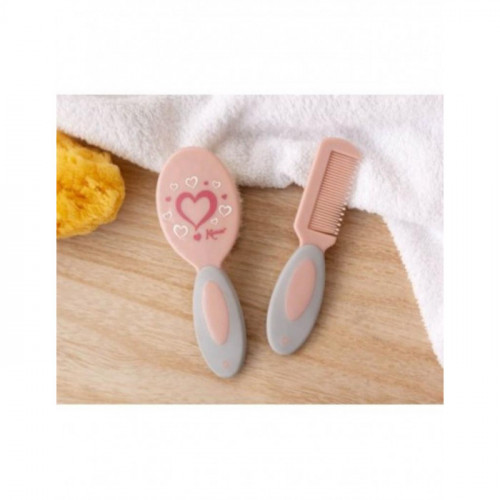 SET PEINE+CEPILLO CORAZON ROSA