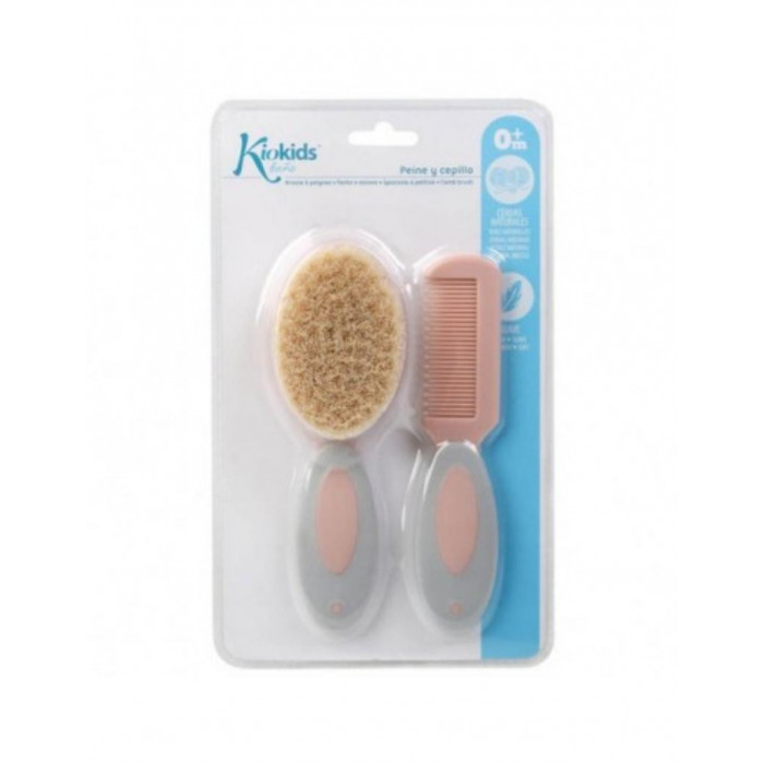 SET PEINE+CEPILLO CORAZON ROSA