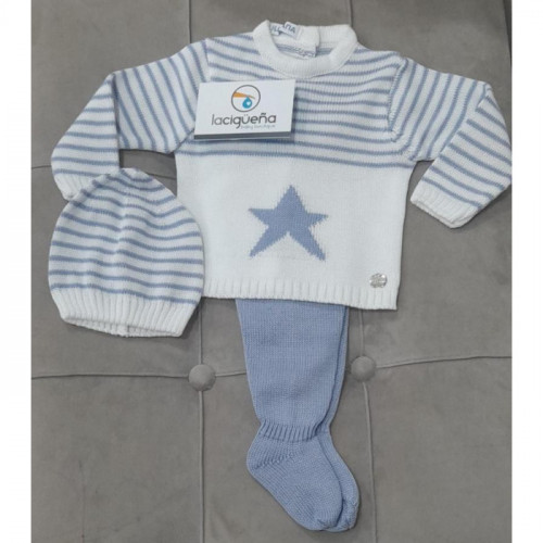 CONJ.3P HILO M/L BLA RAYAS...