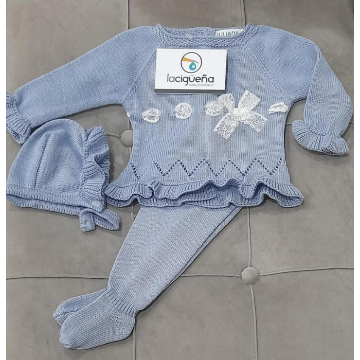 CONJ.3P HILO M/L CTE EMP PASACINTAS BEIG