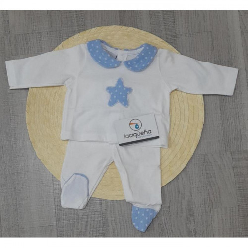 CONJ.2P ALGODON M/L BLANCO...