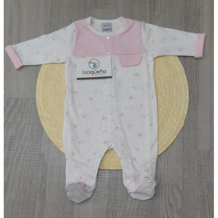 PELELE ALGODON M/L ABIERTO TORTUGAS ROSA