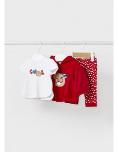 CHANDAL 3P ALGODON ROJO...