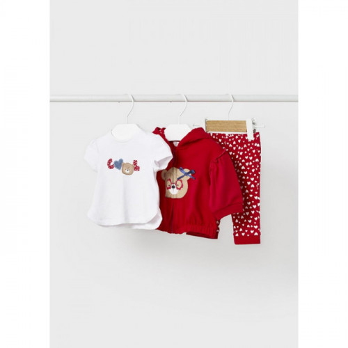 CHANDAL 3P ALGODON ROJO...