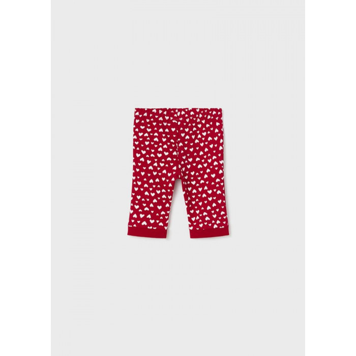 CHANDAL 3P ALGODON ROJO CORAZONES BLA