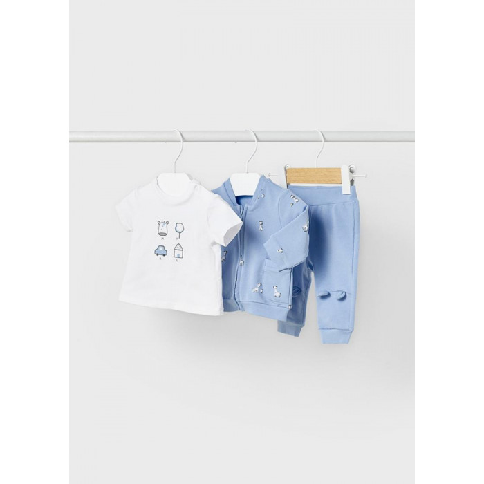 CHANDAL 3P ALGODON JIRAFAS CELESTE