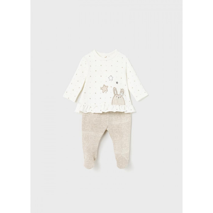 CONJ.2P ALGODON M/L ESTRELLITAS OSITO...