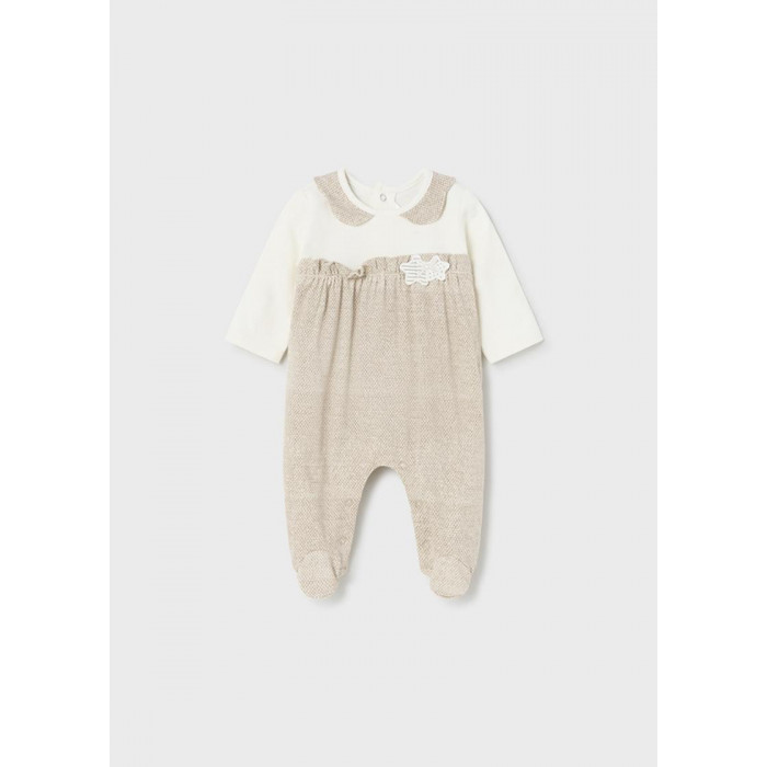 PELELE ALGODON M/L TOPO PEQUEÑO CAMEL...