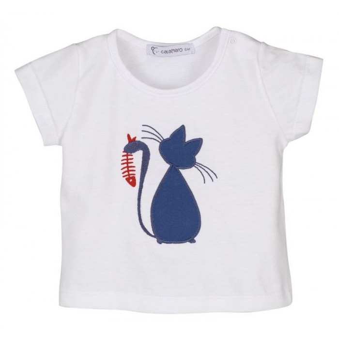 CAMISETA M/C NIÑO+ BOXER GATO ROJO