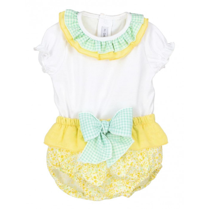 CAMISETA M/C NIÑA+BRAGA FLORES VICHI...