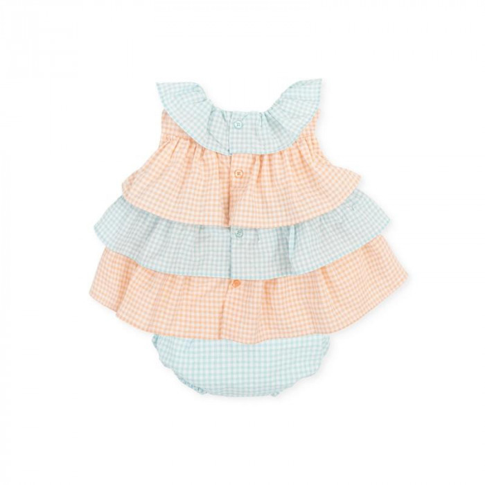 VESTIDO S/M VOLANTES VICHI NARANJA...