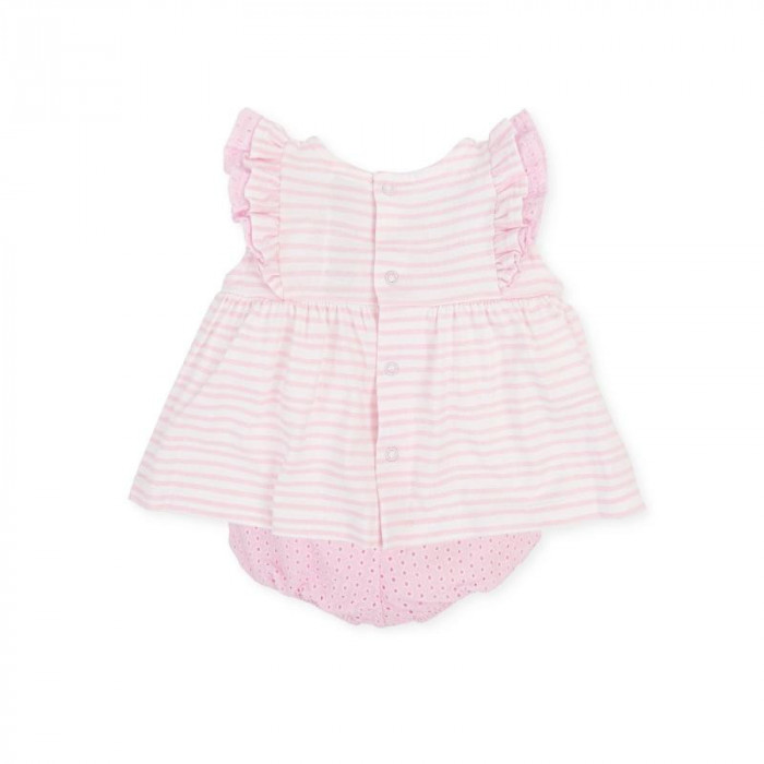 VESTIDO S/M+BRAGA ALGODON ANCLA RAYAS...