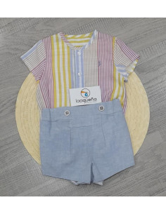 CAMISA M/C RAYAS DE...