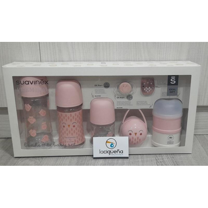 SET BIBERONES BONHOMIA ROSA